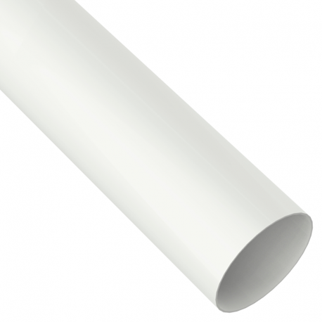 Condutor Circular Barra com 3m 88mm Aquapluv PVC Style Branco TIGRE