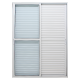 Porta Correr Veneziana 215x150cm Caribe Max Alumínio Branco PV3 JAP