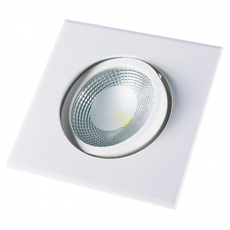 Spot Cob LED Polipropileno Quadrado 12W Bivolt Luz Amarela 148160042 STARTEC