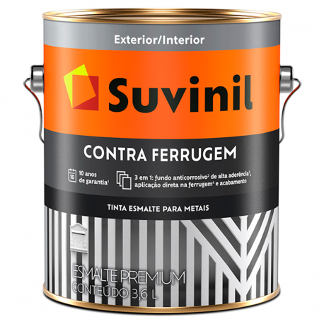 Tinta Esmalte Premium Brilhanre Contra Ferrugem Branco 3,6L SUVINIL