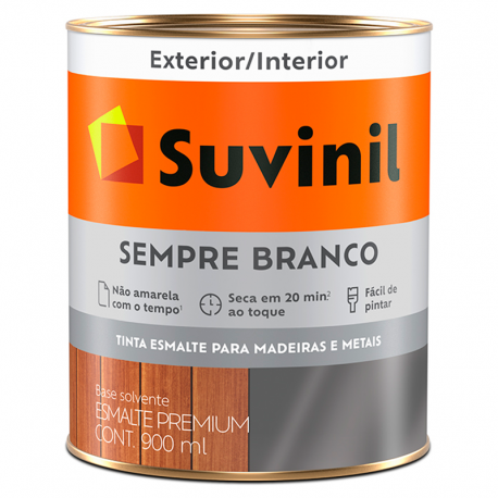 Tinta Esmalte Premium Brilhante Branco 0,9L SUVINIL