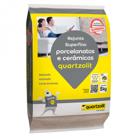 Rejunte Porcelanatos e Cerâmicas 5kg Bege QUARTZOLIT