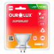 Lâmpada Superled Dicróica GU10 4W 6500K Bivolt Luz Branca OUROLUX