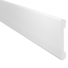 Rodapé Liso 100x13mm Barra com 2,00m FN10 Branco GART