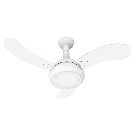 Ventilador de Teto 3 Pás Laqueadas One Led Luz Branca 6500K 127V (110V) VENTI-DELTA