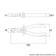 Alicate Corte Diagonal 6'' Isolado 1.000V 41006106 TRAMONTINA