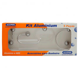 Kit Aluminium 5 Peças Cromado/Cristal ALUPOX