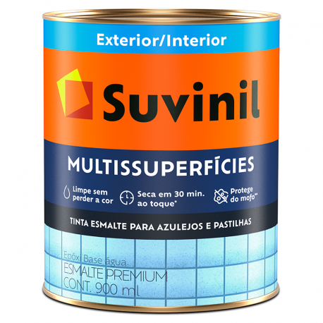 Tinta Esmalte Premium Acetinado Multisuperfícies Branco 0,9L SUVINIL