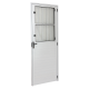 Porta Lambril Social 2,10x80cm Direita Alumínio Branco Elegance ALIANCE