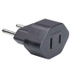 Adaptador 10A 2P Preto 14605 MARGIRIUS